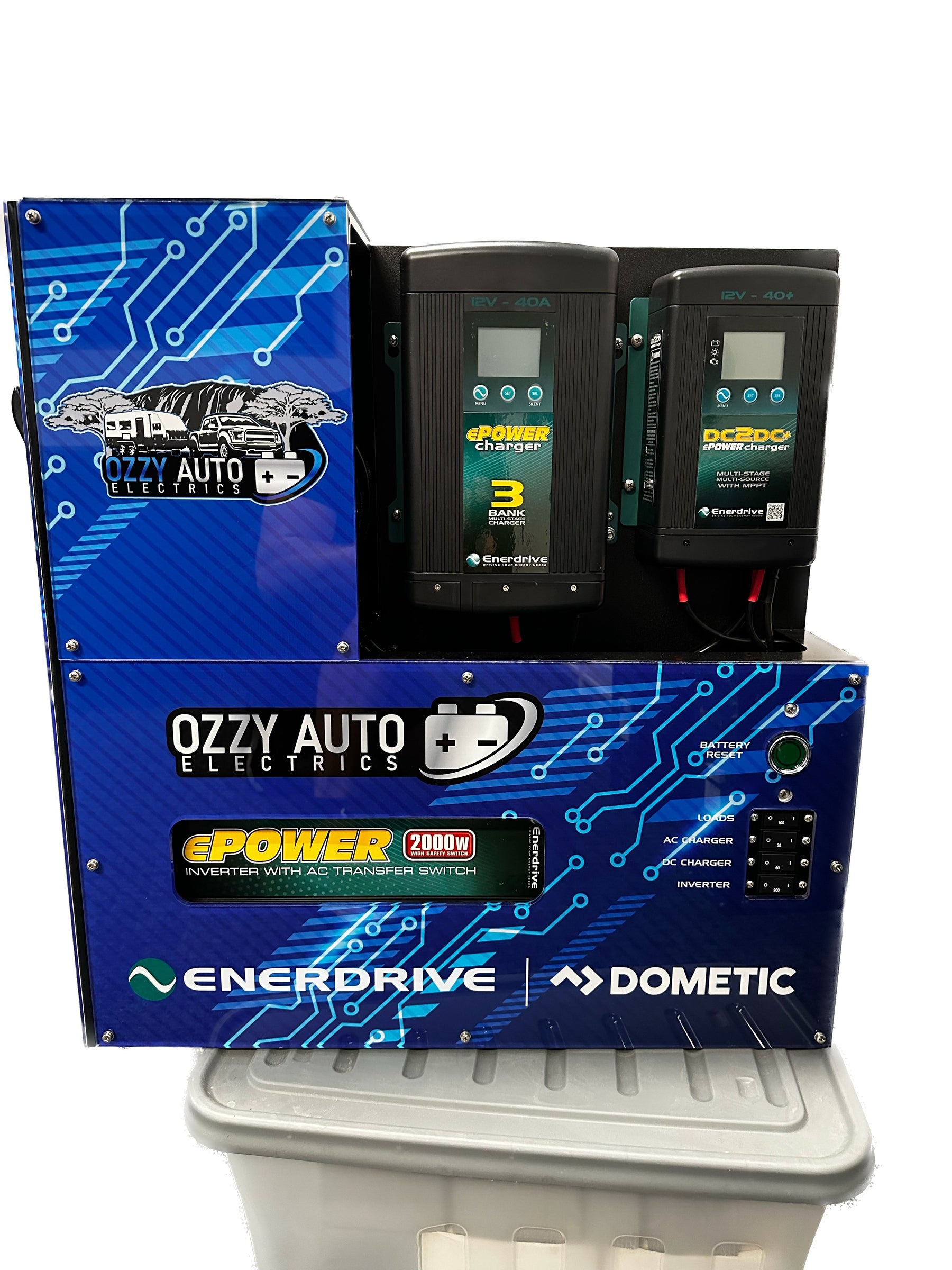 Limited Edition Enerdrive K-ADVENTURER-03 Adventurer System 40AC 40DC 2000X INC Simarine SCQ50 - Ozzy Auto Electrics